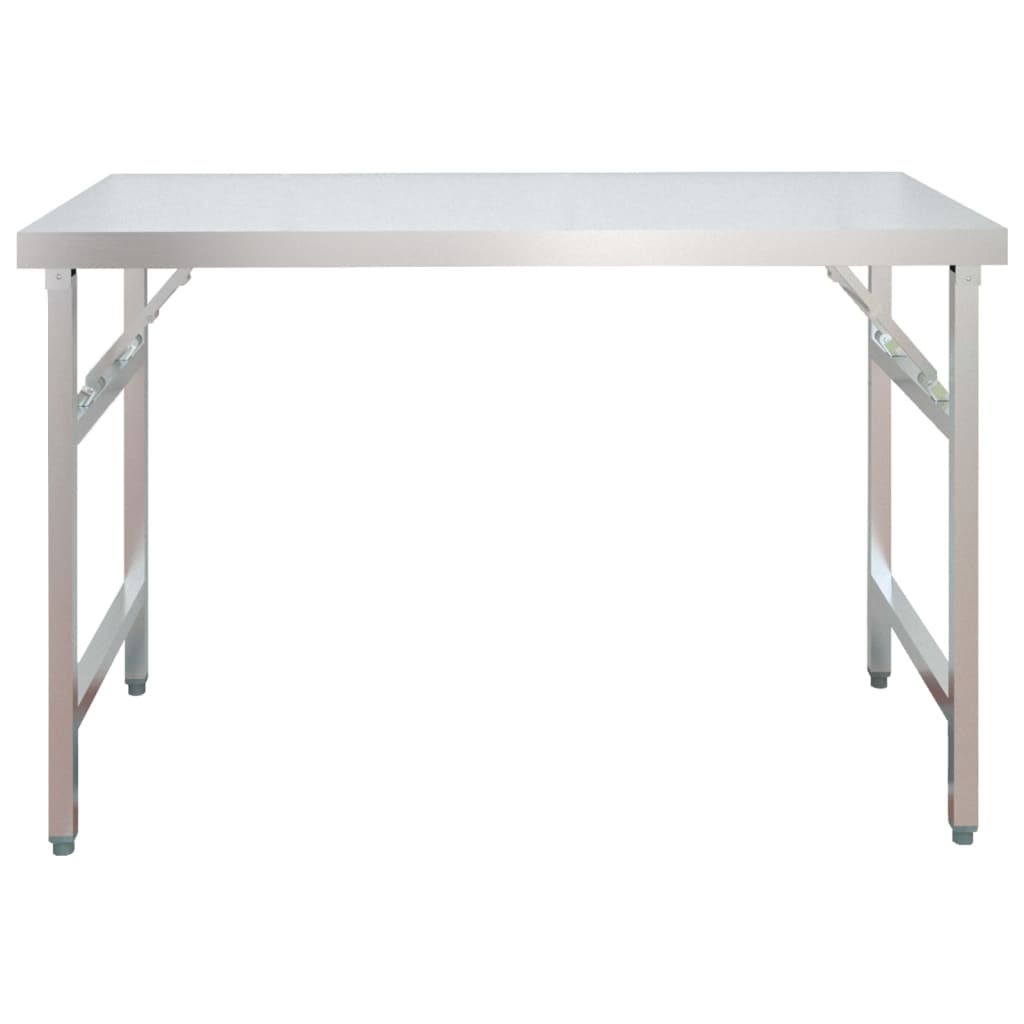 Arbeidsbord for kjøkken overhylle 120x60x145 cm rustfritt stål