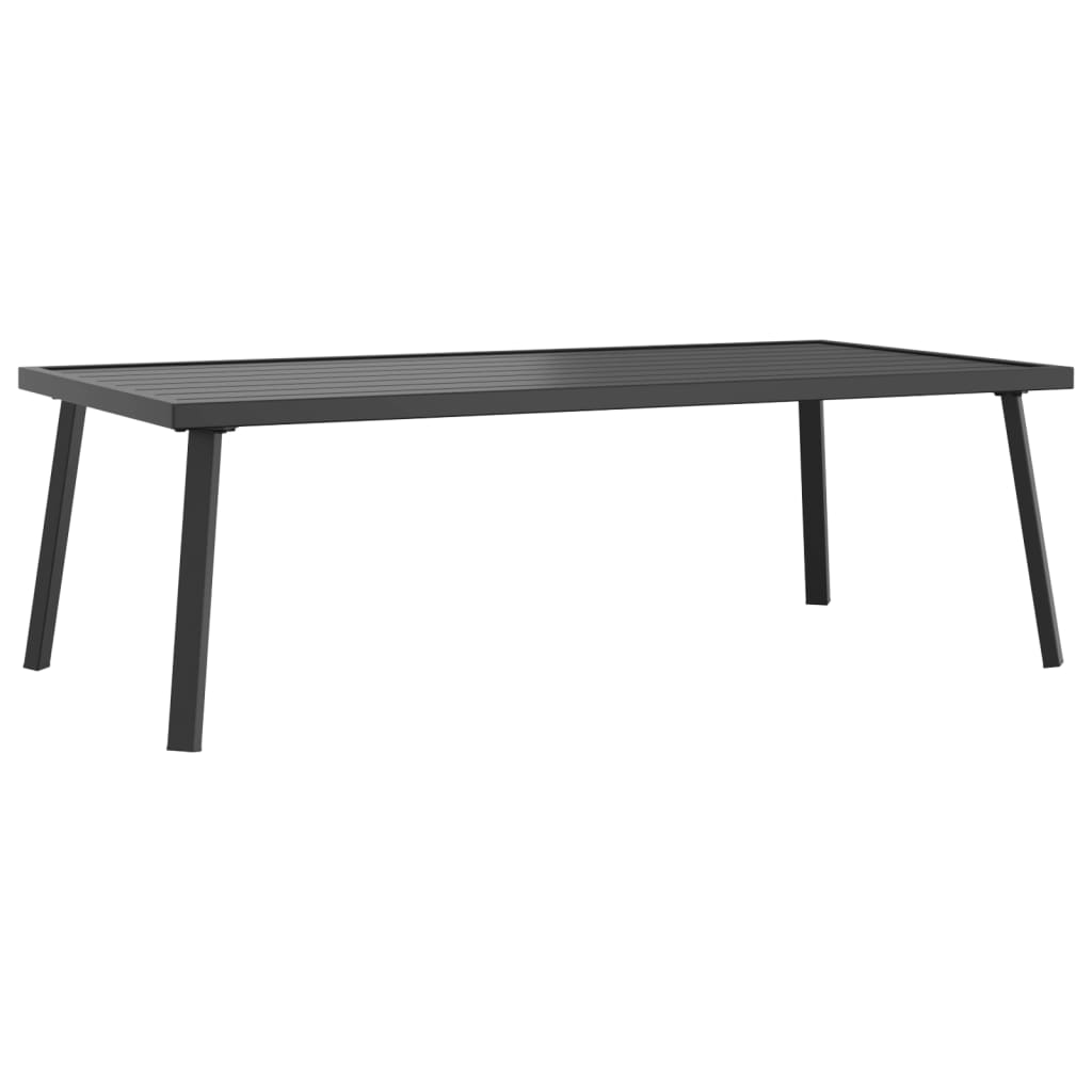 Utendørs salongbord antrasitt 110x55x35cm stål vidaXL