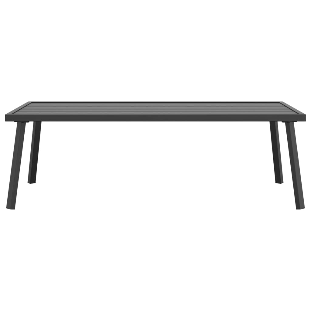 Utendørs salongbord antrasitt 110x55x35cm stål vidaXL
