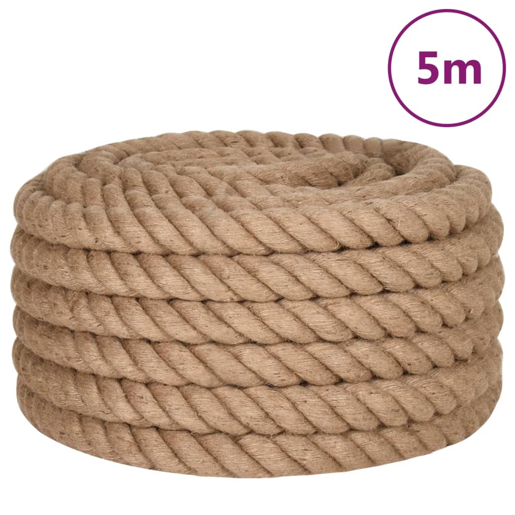 Jutetau 5 m lang 36 mm tykk