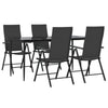 Hagespisegruppe 5 deler svart polyrotting