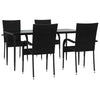 Hagespisegruppe 5 deler svart polyrotting