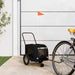 Sykkelvogn for kjæledyr med lagring Svart 125 x 53 x 54 cm