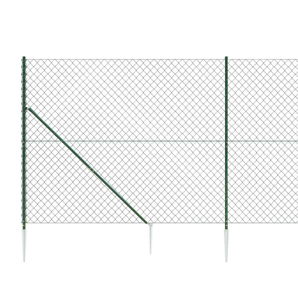Nettinggjerde med stolpespyd 1,6x25 m grønn