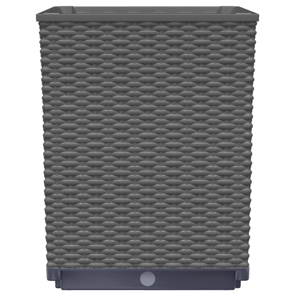 Plantekasser 4 stk svart 30x30x37 cm polypropylen