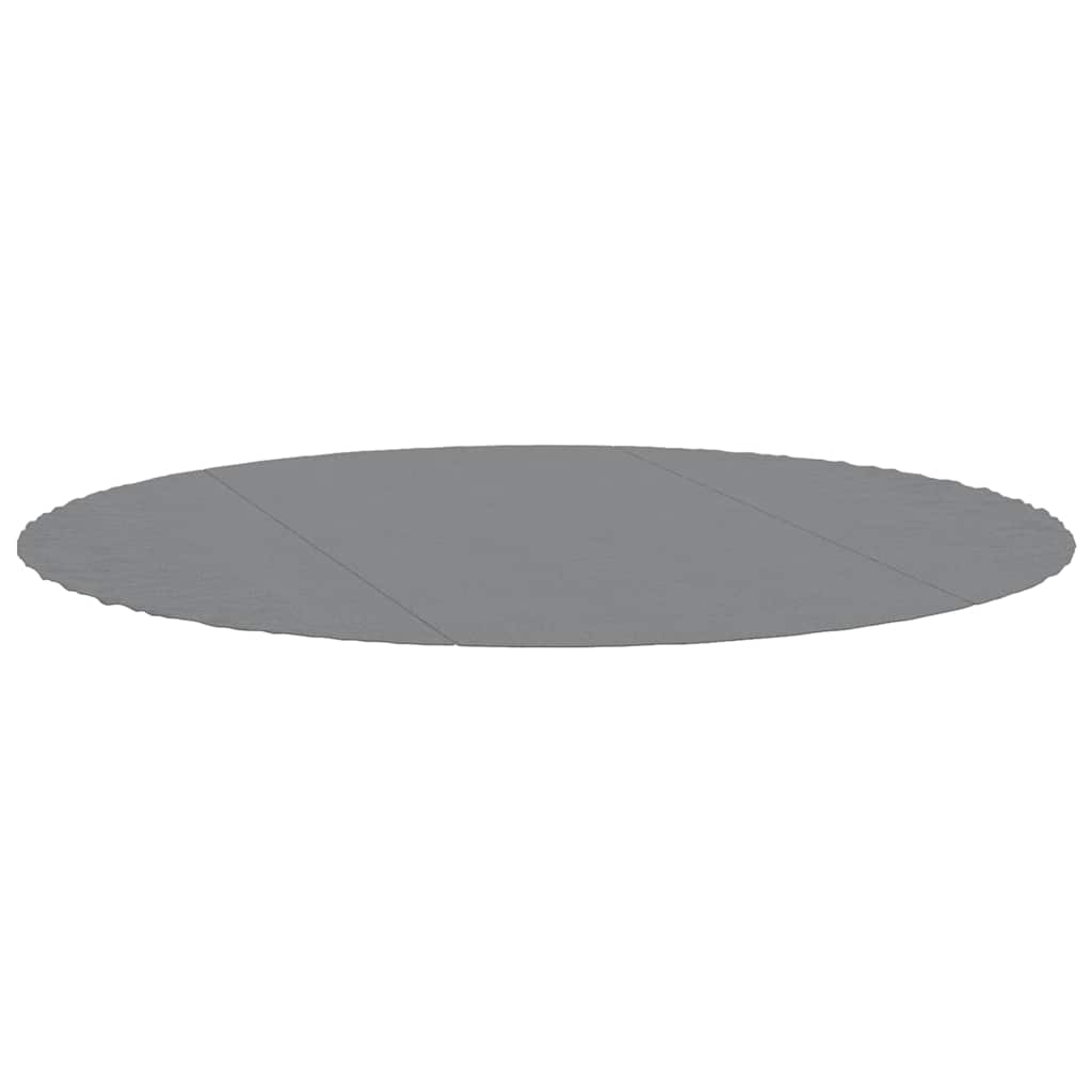 Bassengduk lysegrå Ø366 cm polyester geotekstil