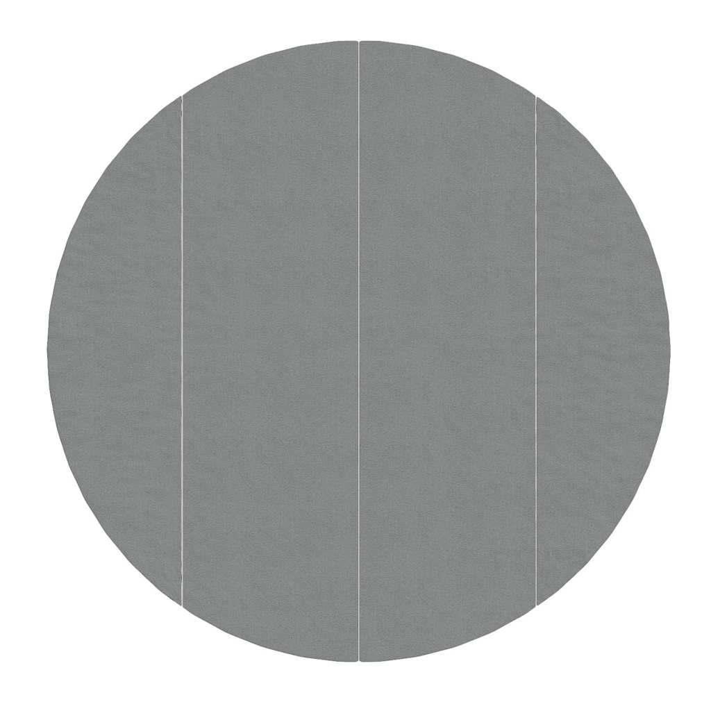 Bassengduk lysegrå Ø458 cm polyester geotekstil