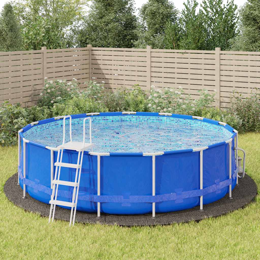 Bassengduk lysegrå Ø550 cm polyester geotekstil