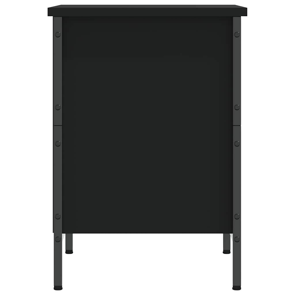 Skohylle svart 38x35x50 cm konstruert tre