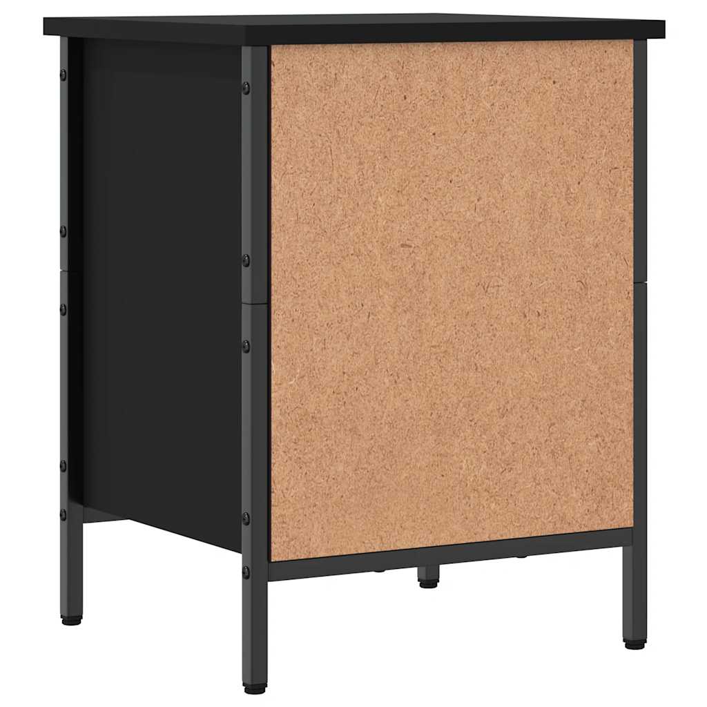Skohylle svart 38x35x50 cm konstruert tre