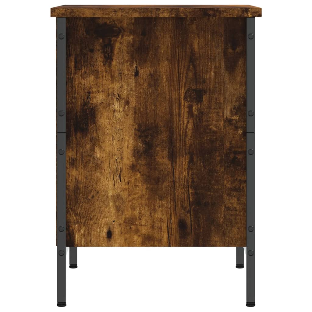 Skoskap røkt eik 38x35x50 cm konstruert tre