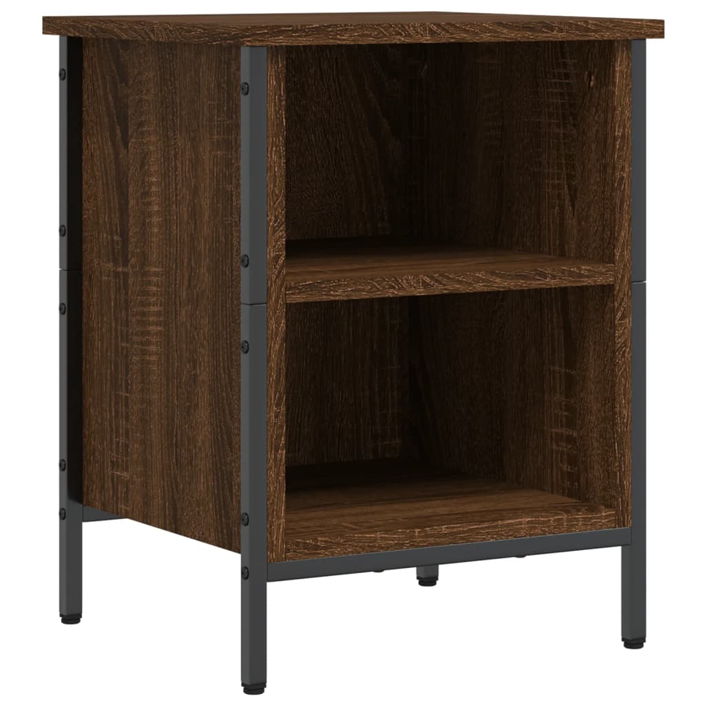 Skoskap brun eik 38x35x50 cm konstruert tre
