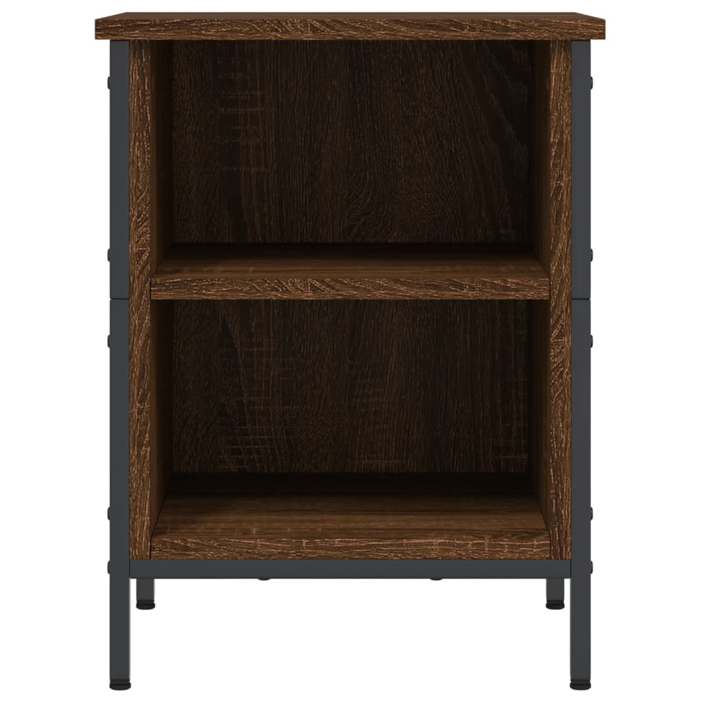 Skoskap brun eik 38x35x50 cm konstruert tre
