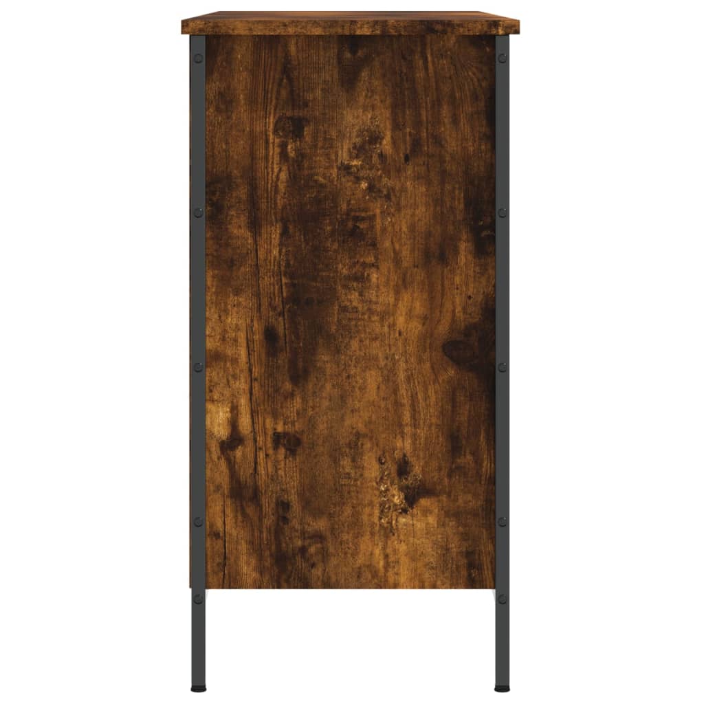 Skoskap røkt eik 100x35x70 cm konstruert tre
