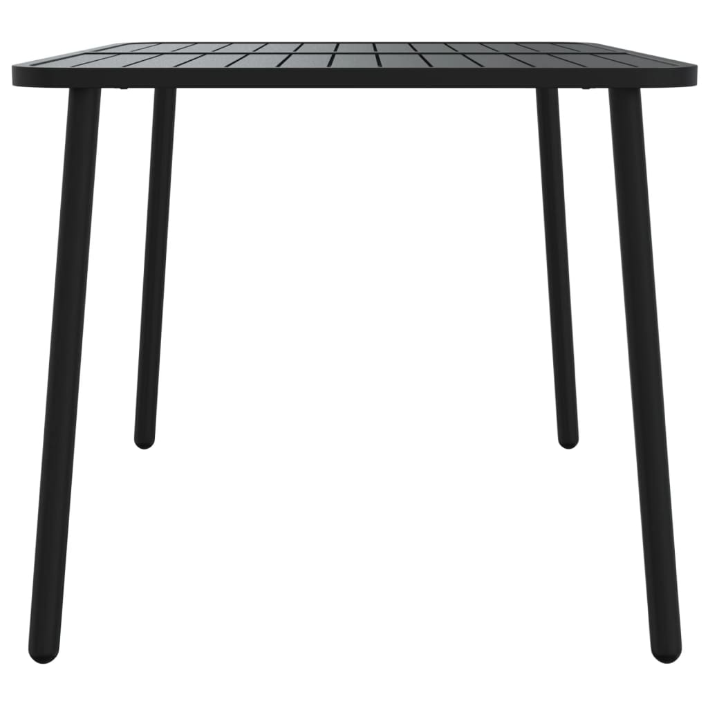 Hagebord antrasitt 110x80x71 cm stål