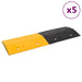Fartshumper 5 stk gul og svart 97x32,5x4 cm gummi
