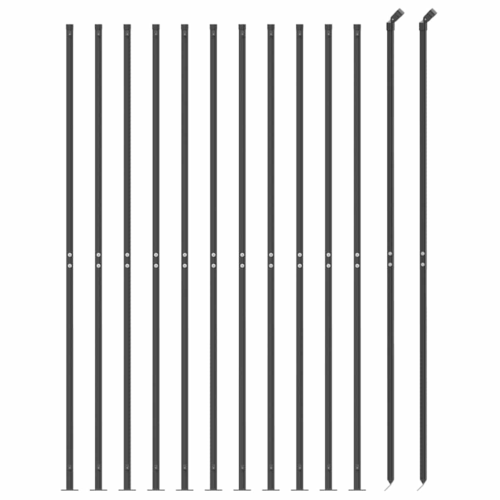 Nettinggjerde med flens antrasitt 1,6x25 m
