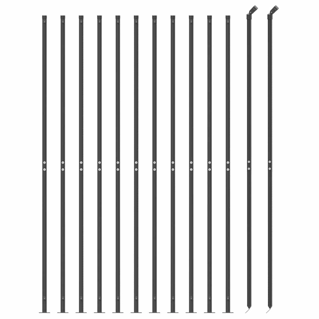 Nettinggjerde med flens antrasitt 2x25 m