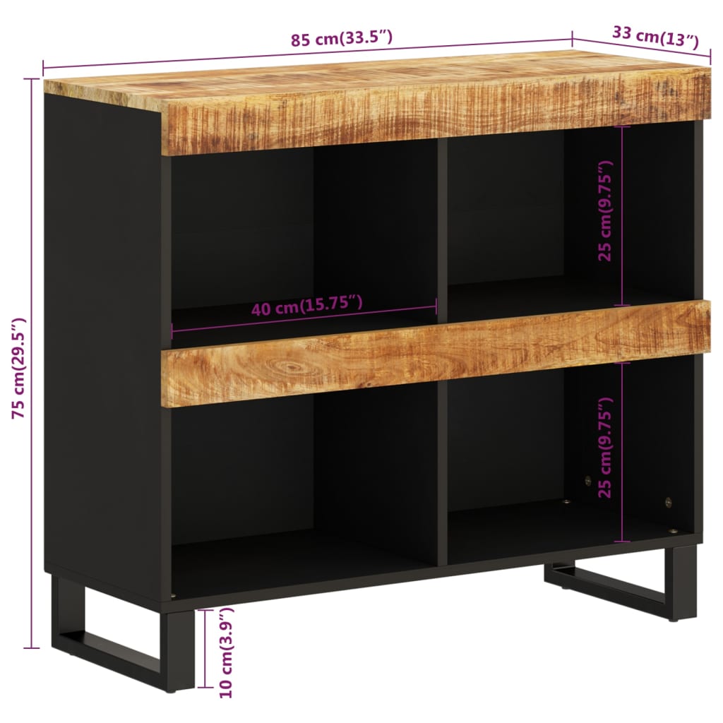 Sideskap 85x33x75 cm heltre Mango