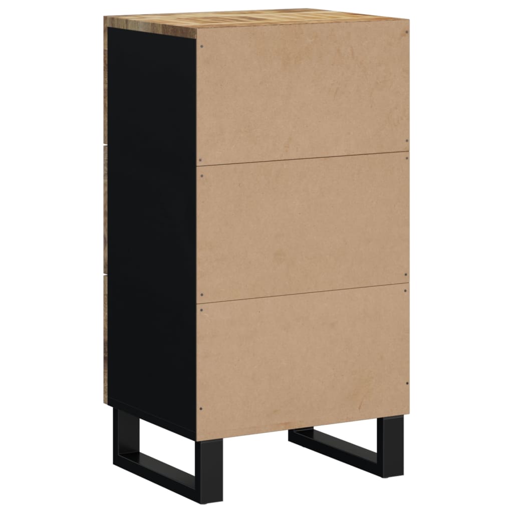 Skjenk med 3 skuffer 40x33,5x75 cm heltre mango