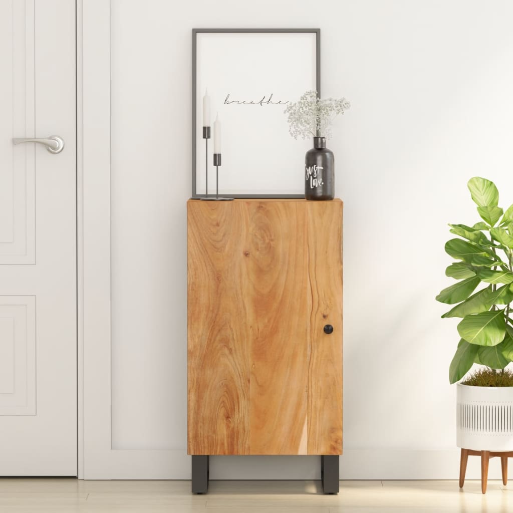 Skjenk med dør 40x31x75 cm heltre akasie