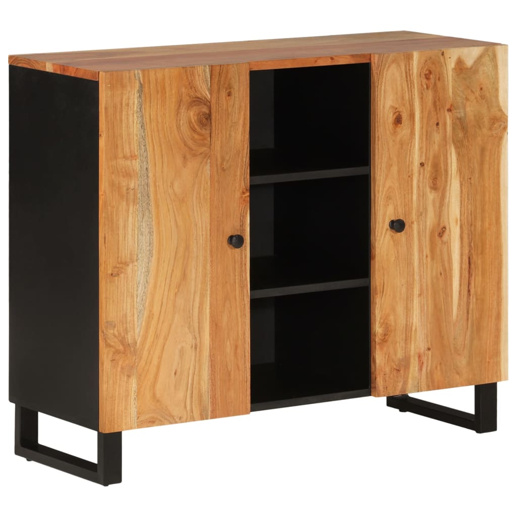 Skjenk med 2 dører 90x33x75 cm heltre akasie