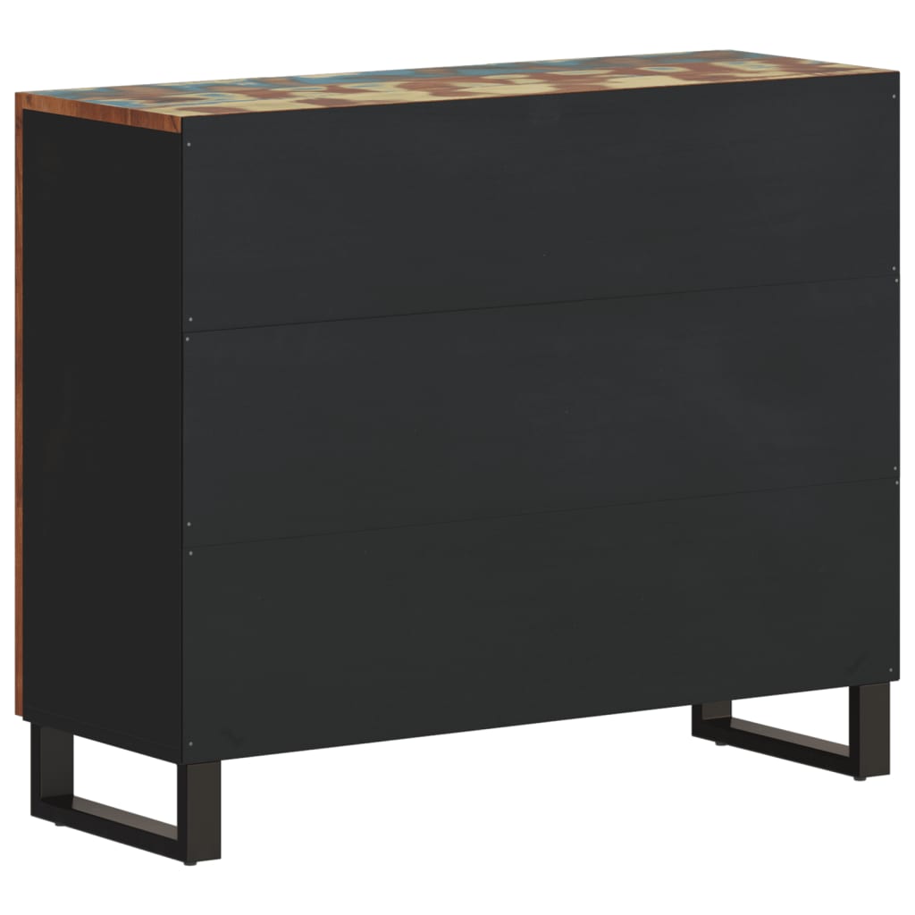 Skjenk med 2 dører 90x33x75 cm gjenvunnet heltre