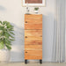 Highboard med 3 dører 40x33x110 cm heltre akasie og jern