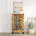 Highboard med skuff 60x33x100 cm gjenvunnet heltre og jern