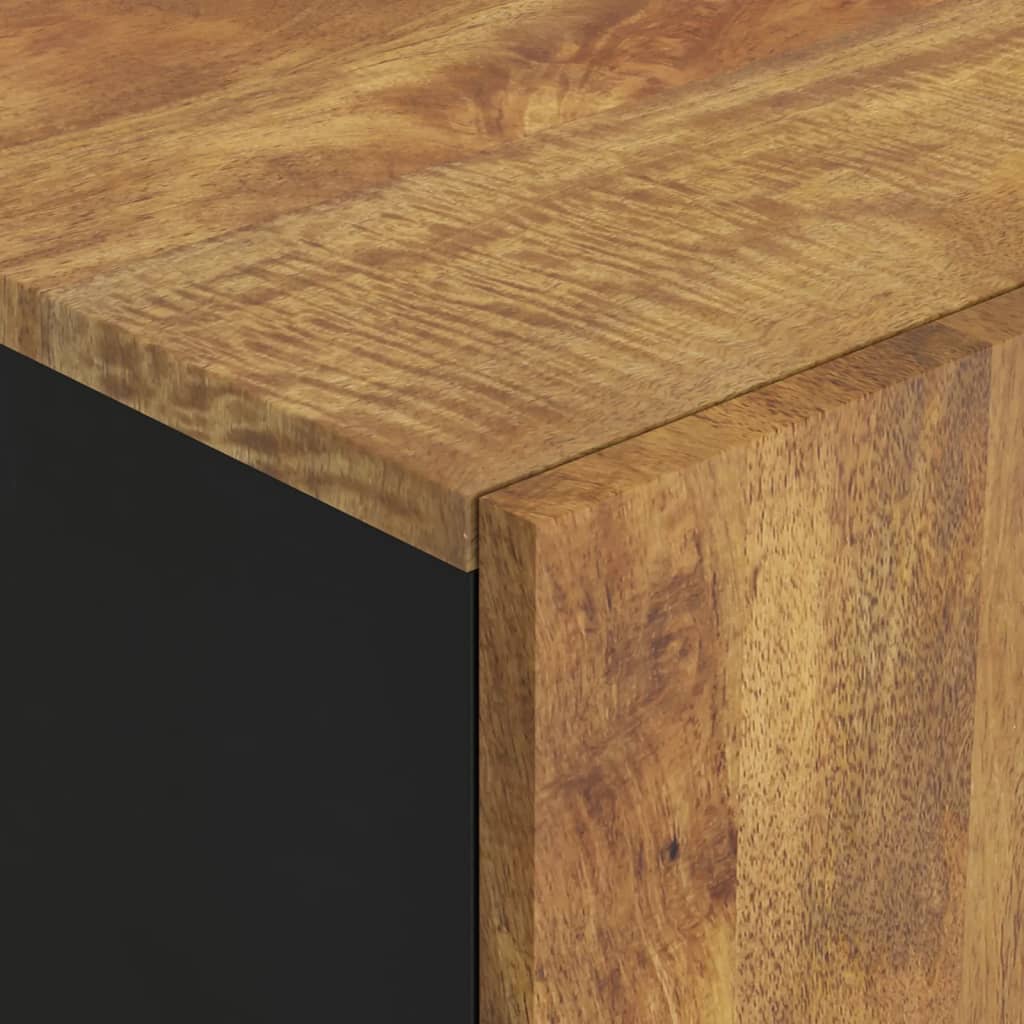 Highboard med skuff 60x33x100 cm heltre mango og jern