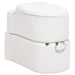 Integrert campingtoalett hvit 24+17 L HDPE og emalje vidaXL