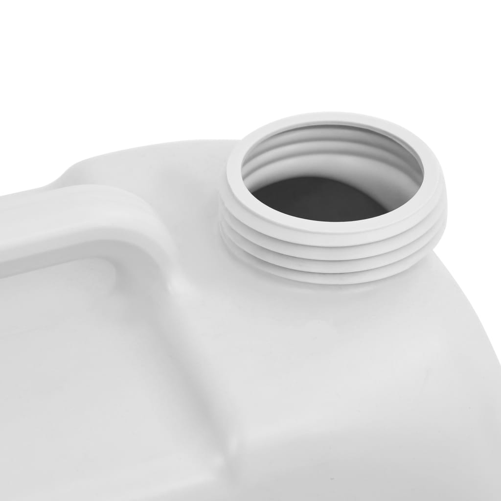 Bærbar vanntank med adapter 24 L grå vidaXL