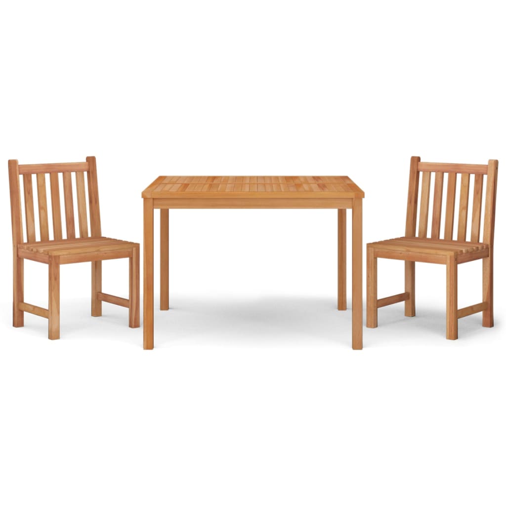 Hagespisegruppe 3 deler heltre teak vidaXL