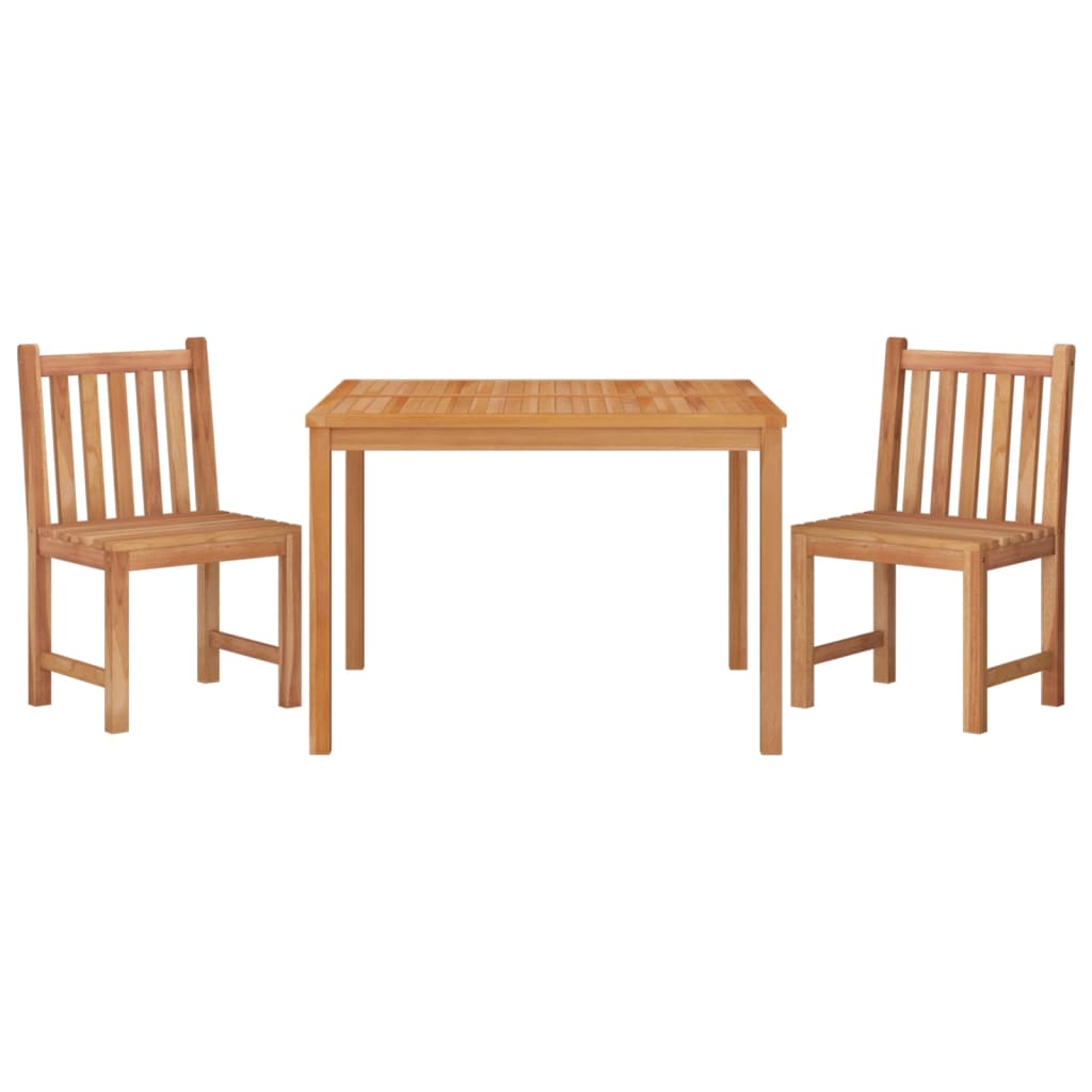 Hagespisegruppe 3 deler heltre teak vidaXL