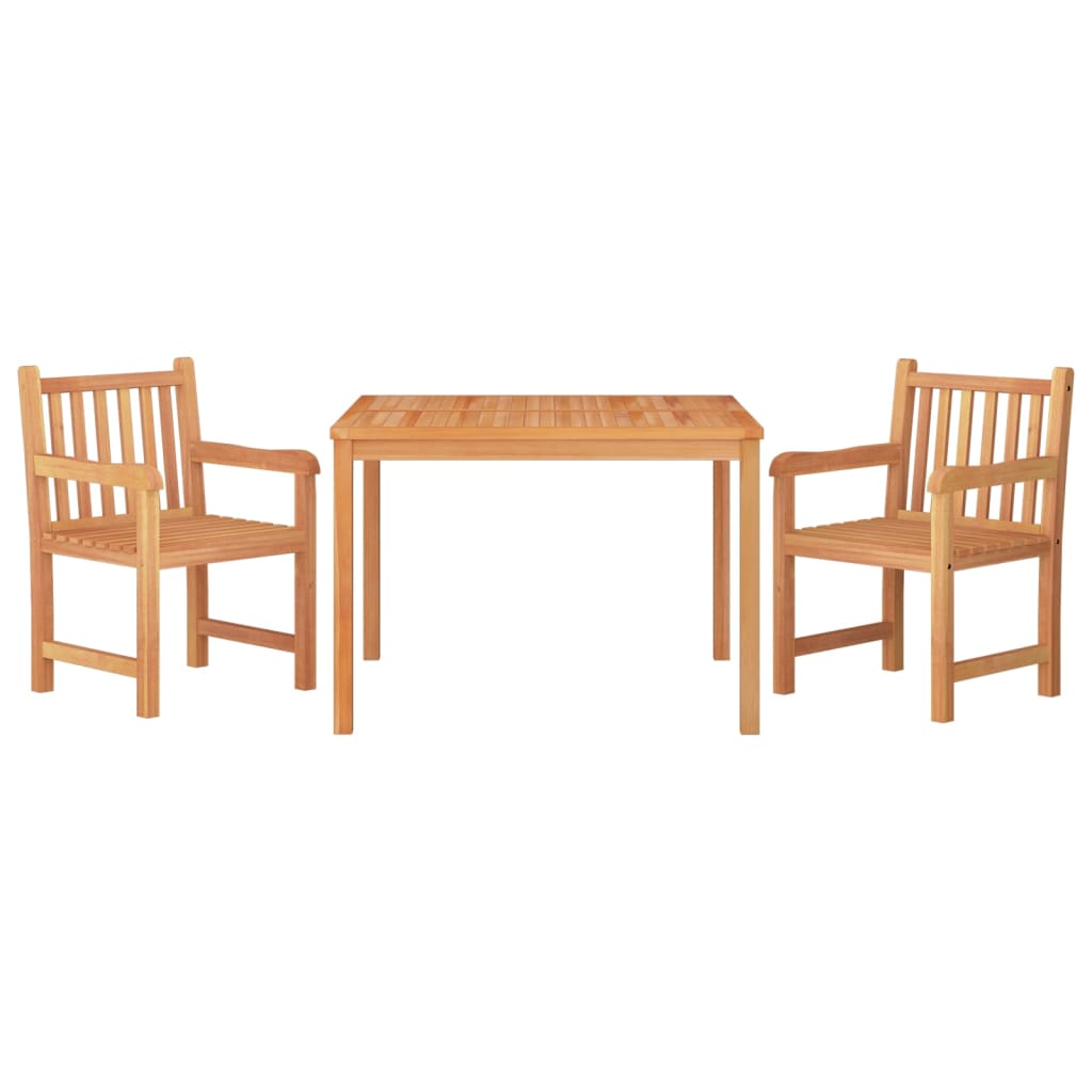 Hagespisegruppe 3 deler heltre teak vidaXL