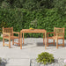 Hagespisegruppe 3 deler heltre teak vidaXL