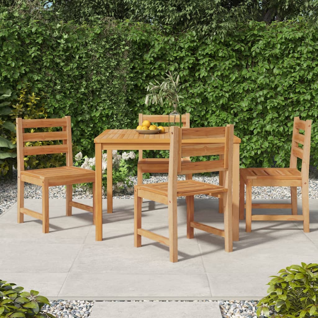 Hagestoler 4 stk heltre teak