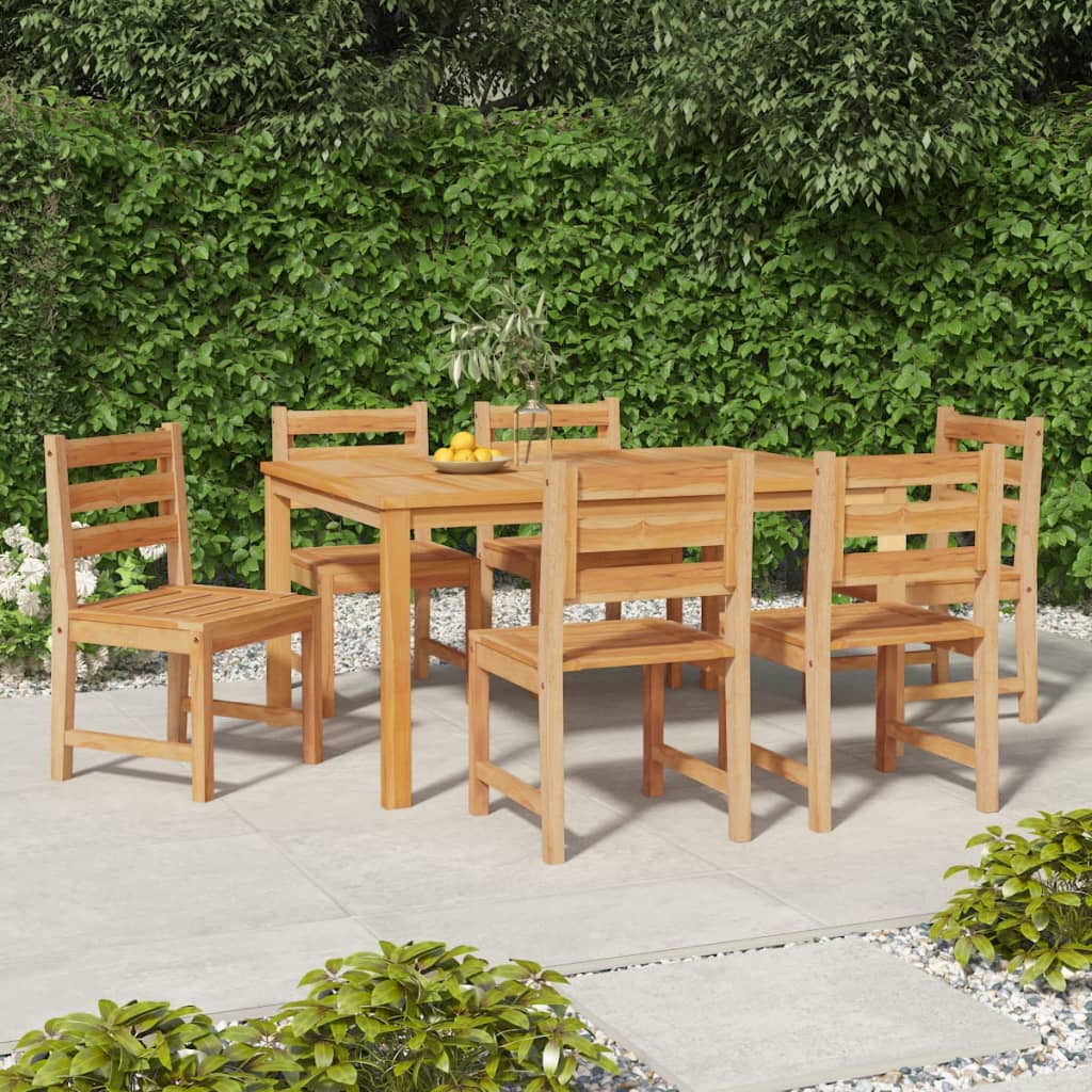 Hagestoler 6 stk heltre teak