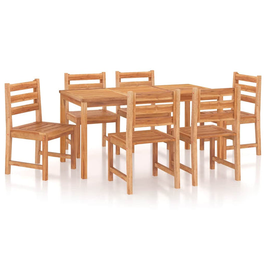 Utendørs spisestue 7 deler heltre teak