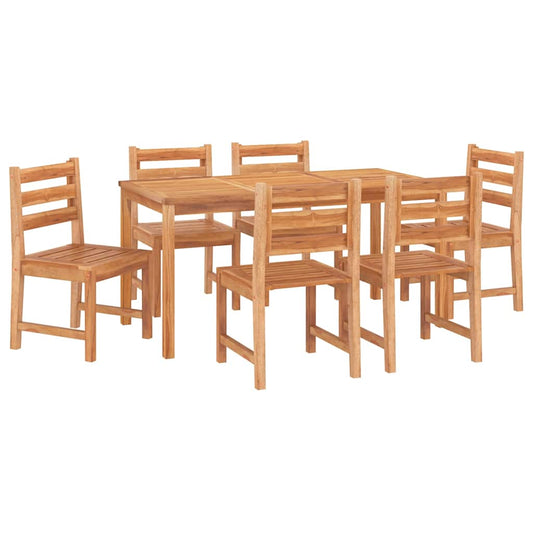 Utendørs spisestue 7 deler heltre teak