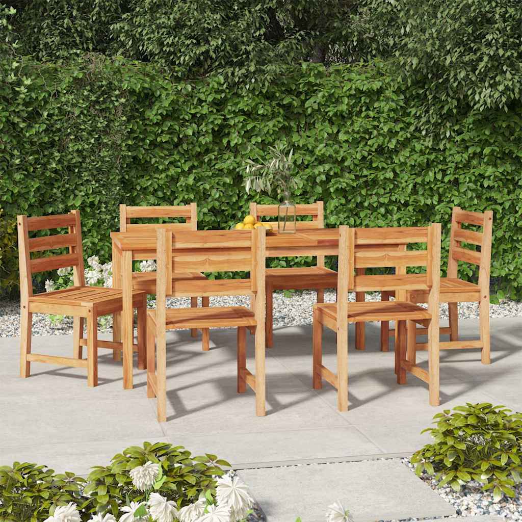 Utendørs spisestue 7 deler heltre teak