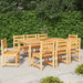 Utendørs spisestue 9 deler heltre teak