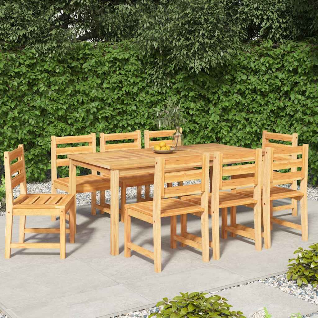 Utendørs spisestue 9 deler heltre teak