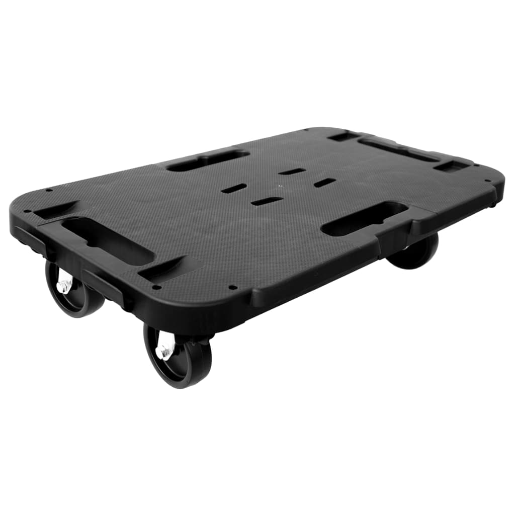 Transportvogner 2 stk svart polypropylen 300 kg