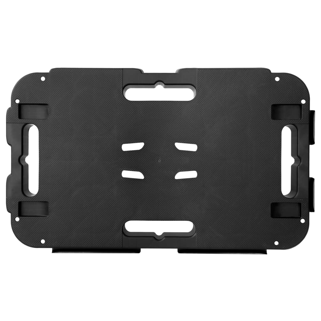 Transportvogner 2 stk svart polypropylen 300 kg
