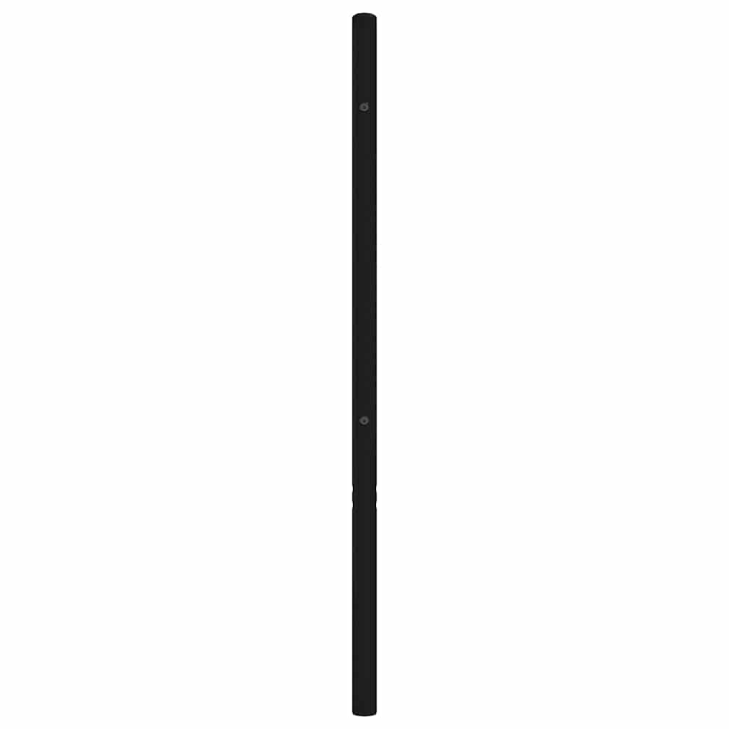 Utskiftbar sengegavl i metall svart 90 cm vidaXL