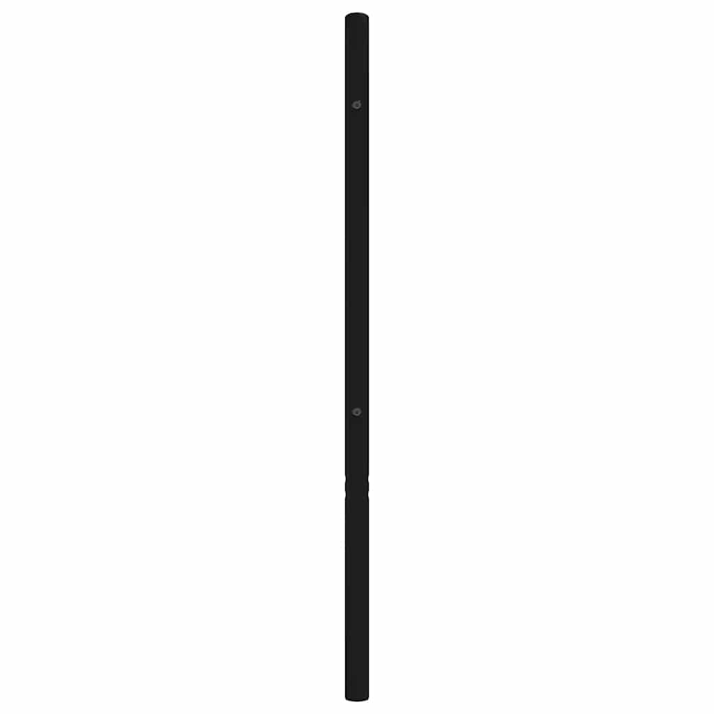 Utskiftbar sengegavl i metall svart 120 cm vidaXL