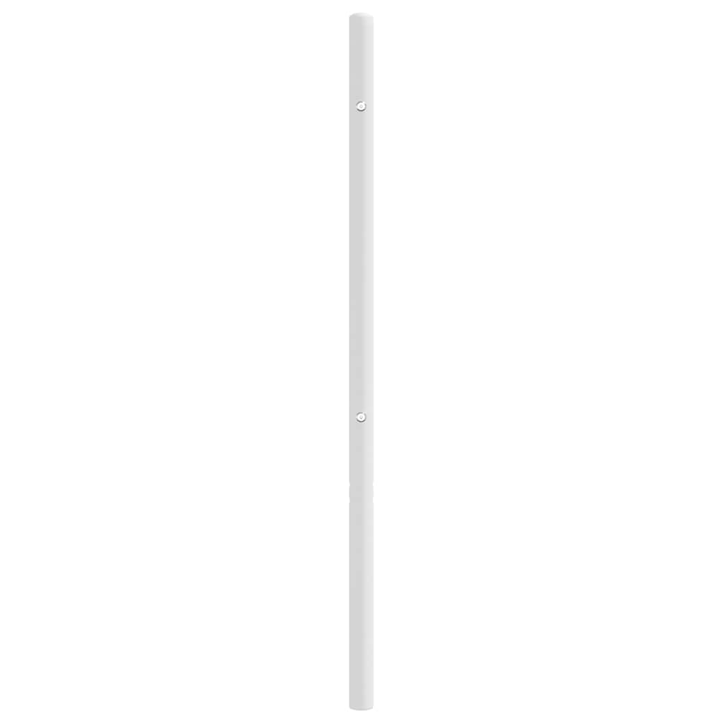 Utskiftbar sengegavl i metall hvit 150 cm