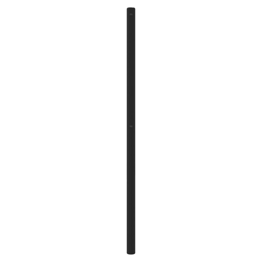 Utskiftbar sengegavl i metall svart 80 cm vidaXL