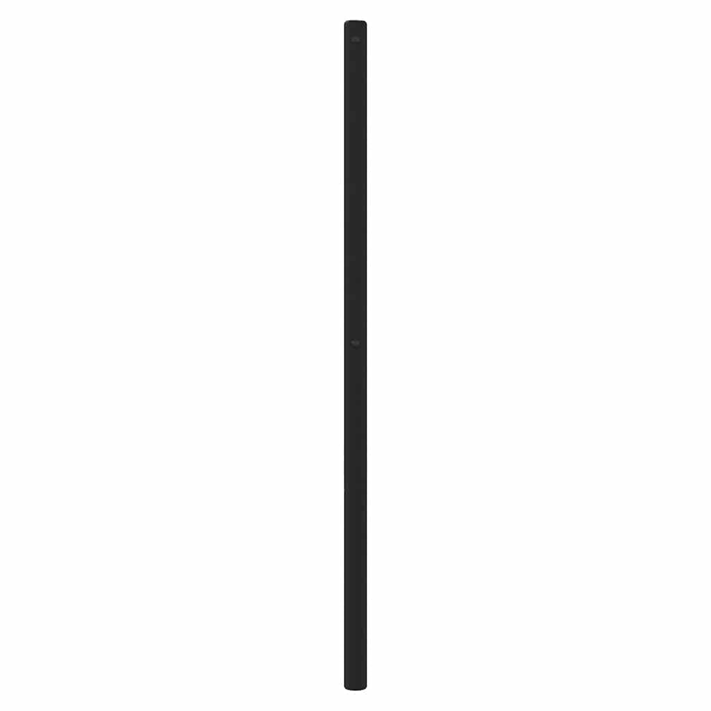 Utskiftbar sengegavl i metall svart 90 cm vidaXL